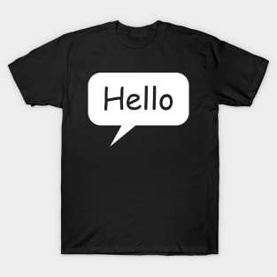 hello comic book speech bubble T-Shirt